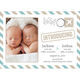 Slate Letter Twins Photo Birth Announcements Image 3 of 3